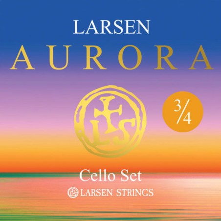 Cordes Pour Violoncelle LARSEN Aurora 3/4 Cello Medium - Macca Music