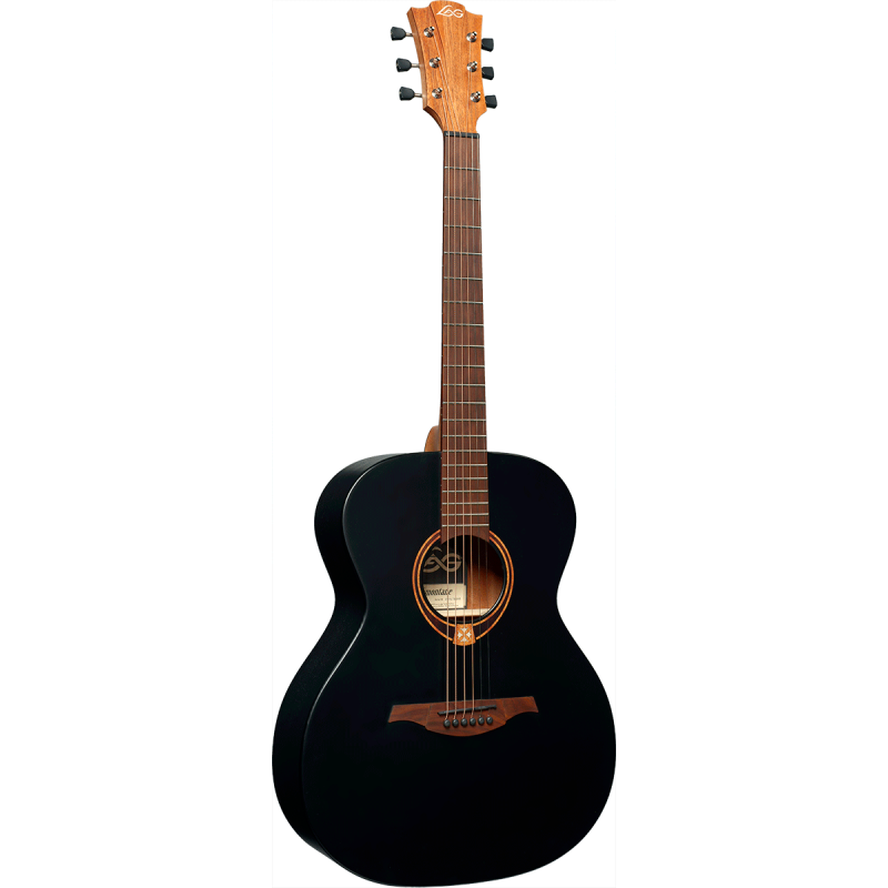 Guitare Acoustique LAG T70A Black Satin - Macca Music