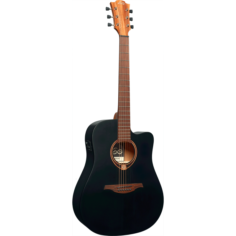 Guitare Electro-Acoustique LAG T70DCE Black Satin - Macca Music