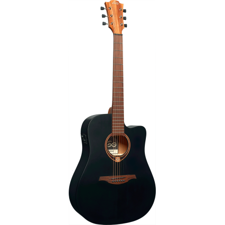 Guitare Electro-Acoustique LAG T70DCE Black Satin - Macca Music