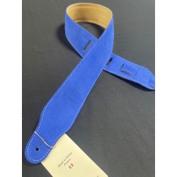 BLESES COURROIE VELOURS BLEU