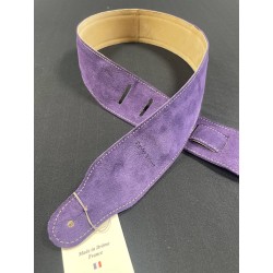 BLESES COURROIE VELOURS VIOLET