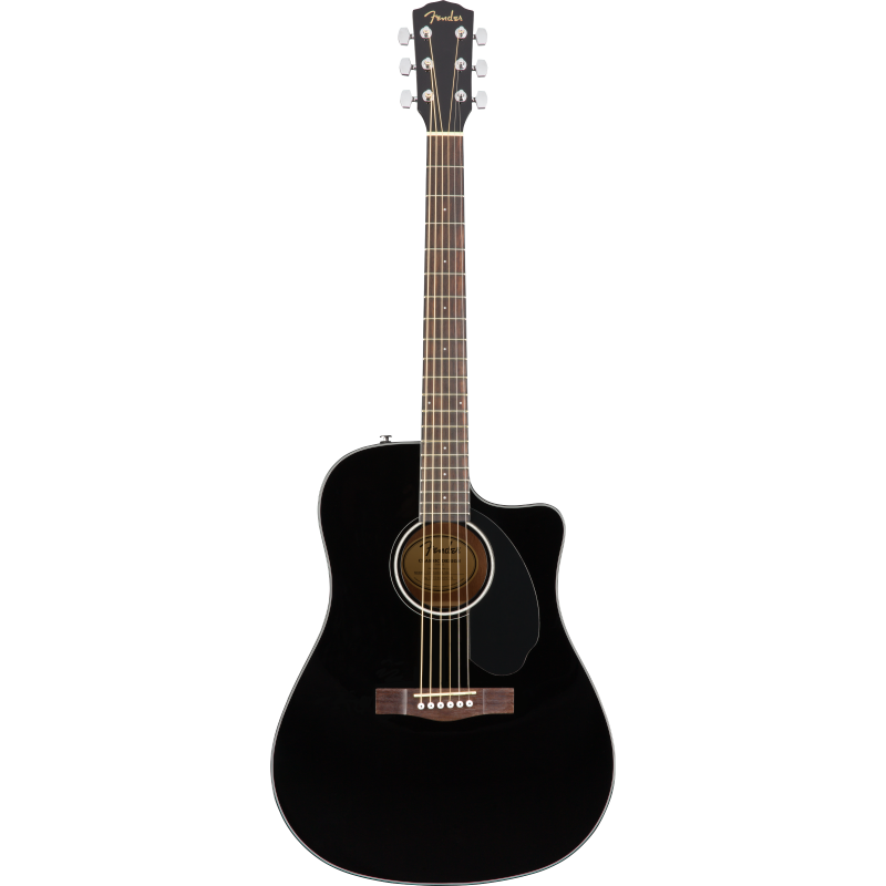 Guitare Electro-Acoustique FENDER CD60SCE Black WN - Macca Music