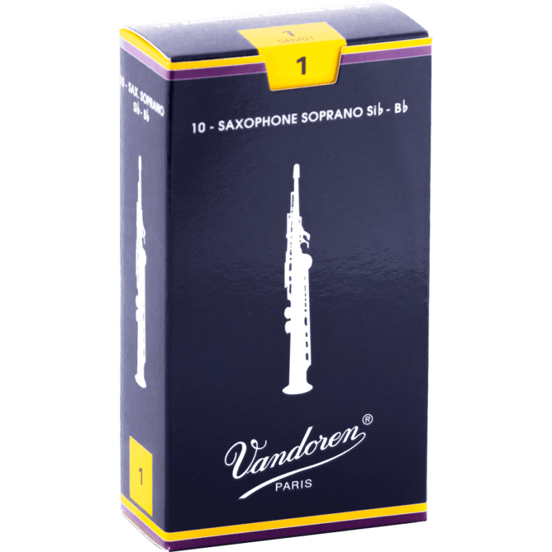 Boîte De 10 Anches VANDOREN Traditional Force 1 Saxophone Soprano - Macca Music