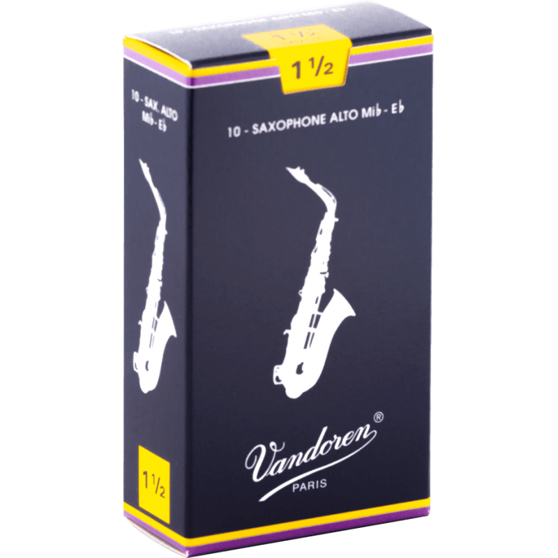 Boîte De 10 Anches VANDOREN Traditional 1.5 Sax Alto - Macca Music