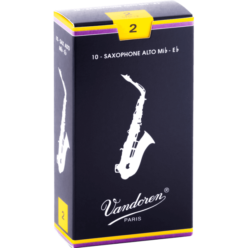 Boîte De 10 Anches VANDOREN Traditional 2 Sax Alto - Macca Music