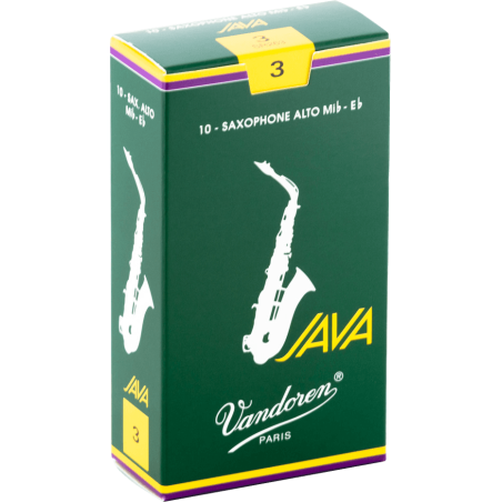 Boîte De 10 Anches VANDOREN JAVA Force 3 Sax Alto - Macca music