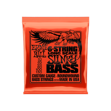 Jeu De 6 Cordes Pour Basse ERNIE BALL 2838 - Macca Music