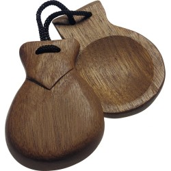 PAIRE DE CASTAGNETTES EN BOIS