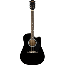 Guitare Electro-Acoustique FENDER FA-125 CE BK WN - Macca Music