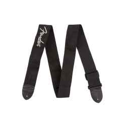 FENDER 2" BLK POLY STRAP GREY
