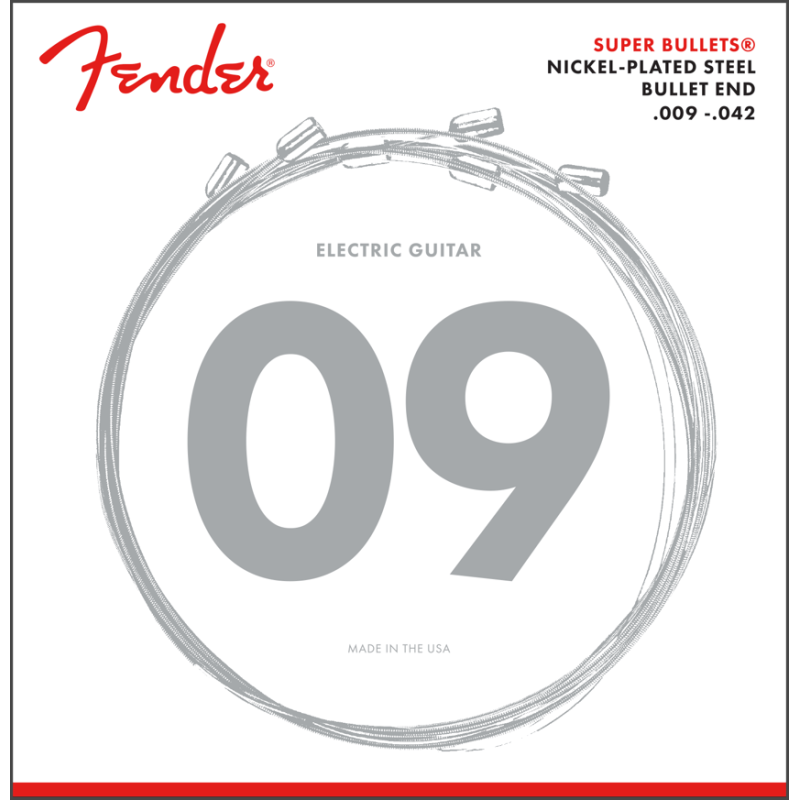 Cordes Pour Guitare Electrique FENDER Bullet 3-42 - Macca Music Cordes Pour Guitare Electrique FENDER Bullet 3-42 - Macca Music