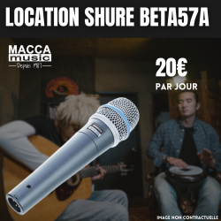 Location Micro Instrument SHURE BETA 57A - Macca Music