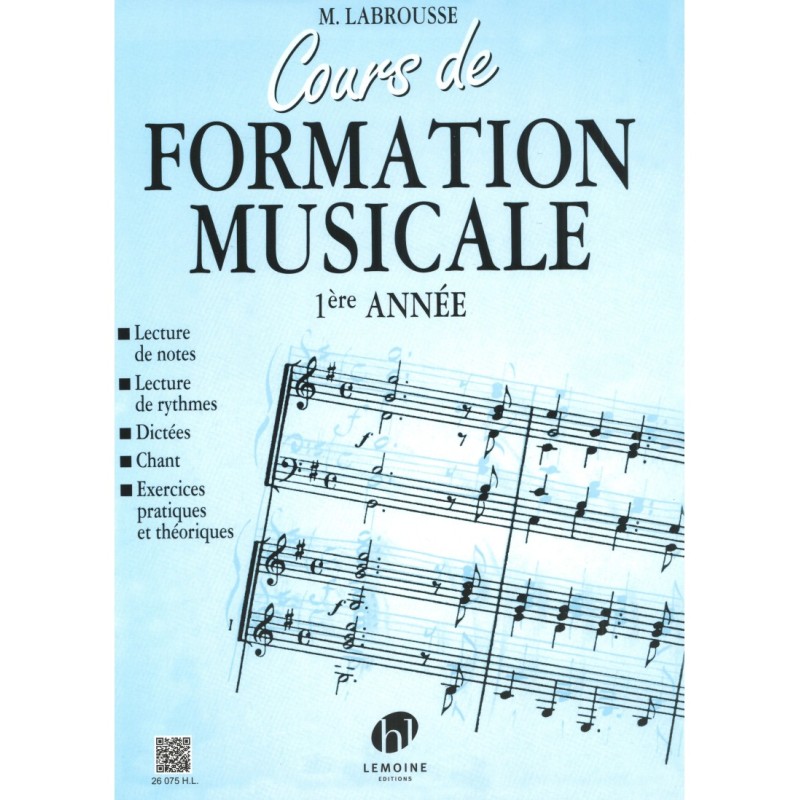 Librairie Musicale Cours De Formation Vol 1 - Labrousse Edition Henry Lemoine - Macca Music Librairie Musicale Cours De Formation Vol 1 - Labrousse Edition Henry Lemoine - Macca Music