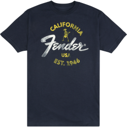 T-shirt FENDER Baja Blue S - Macca Music