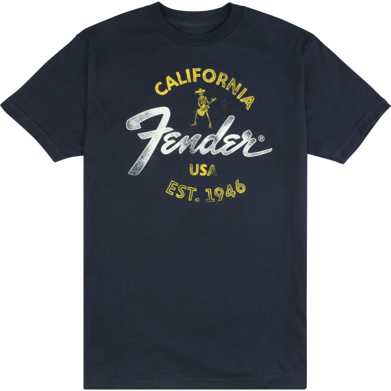 T-Shirt FENDER Baja Blue M - Macca Music