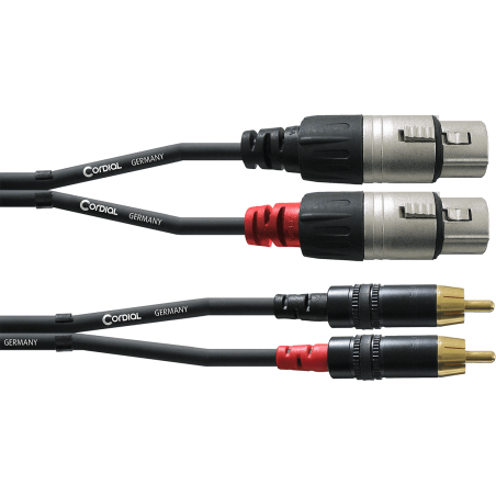 Câble RCA-XLR Femelle CORDIAL CFU3FR - Macca Music