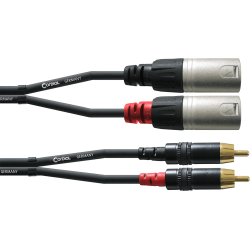 Câble XLR Mâle - RCA CORDIAL CFU3MC - Macca Music