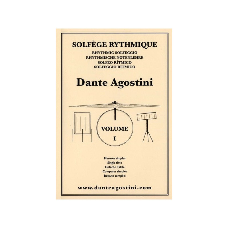 Librairie Musicale DANTE AGOSTINI SOLFEGE RYTHMIQUE VOL1 - Macca Music Librairie Musicale DANTE AGOSTINI SOLFEGE RYTHMIQUE VOL1 - Macca Music