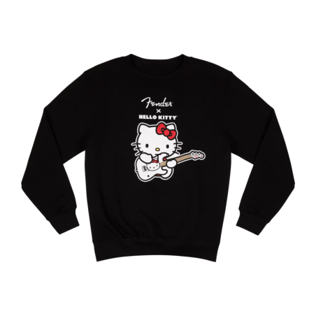 Sweatshirt FENDER Hello Kitty Sweater Black Size M - Macca Music