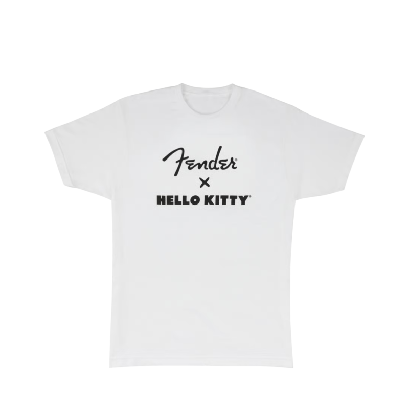 T-Shirt FENDER Hello Kitty White Size M - Macca Music T-Shirt FENDER Hello Kitty White Size M - Macca Music
