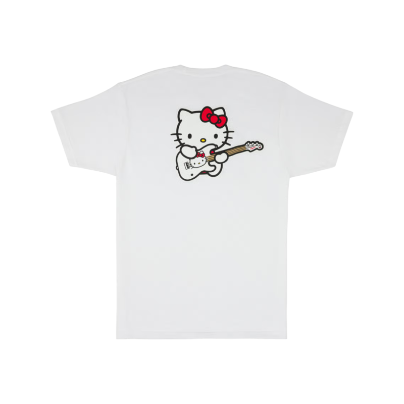 T-Shirt FENDER Hello Kitty White Size M - Macca Music T-Shirt FENDER Hello Kitty White Size M - Macca Music