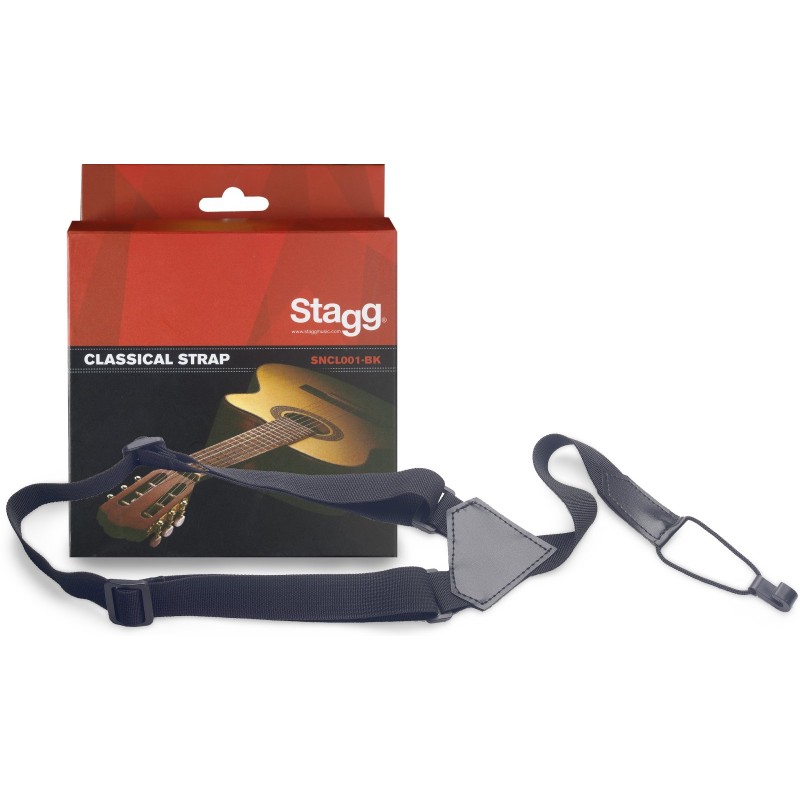 Sangle Pour Guitare Classique STAGG SNCL001-BK - Macca Music