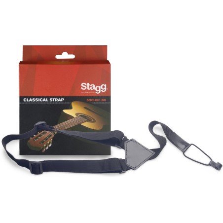 Sangle Pour Guitare Classique STAGG SNCL001-BK - Macca Music