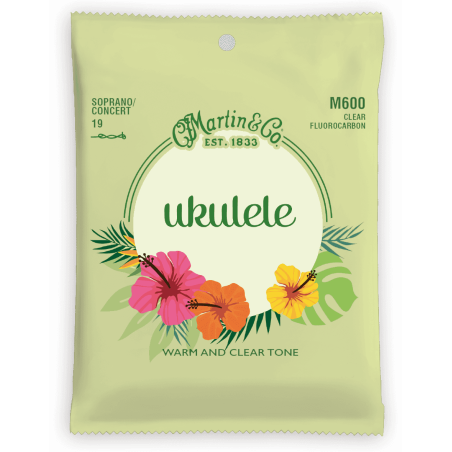 Cordes Pour Ukulélé Soprano Ou Concert MARTIN M600 - Macca Music