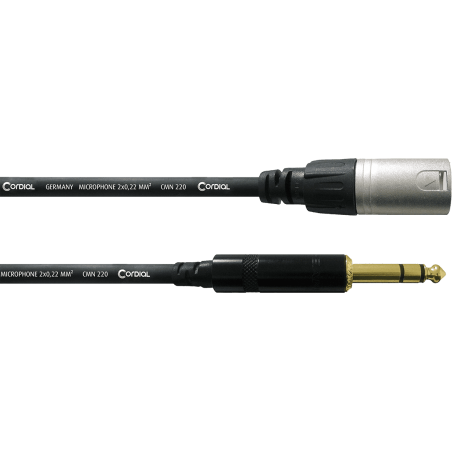 Câble XLR Jack CORDIAL CFM9MV - Macca Music