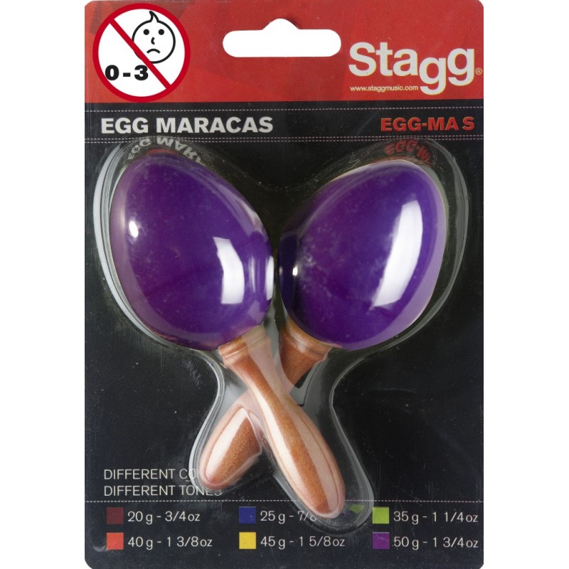 Maracas STAGG EGG VIOLET - Macca Music