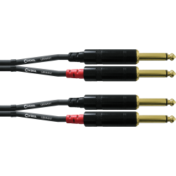 Câble double jack CORDIAL CFU6PP - Macca Music