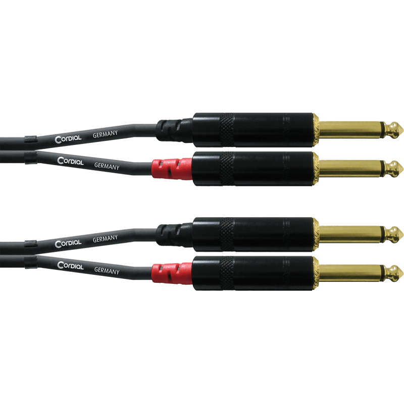 Câble double jack CORDIAL CFU6PP - Macca Music