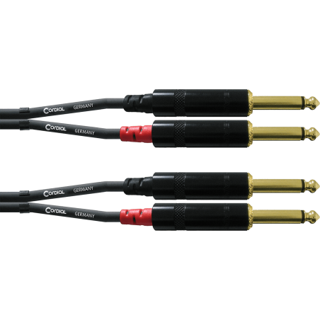 Câble double jack CORDIAL CFU6PP - Macca Music