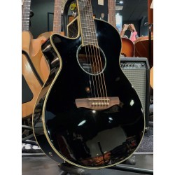 Guitare électro-acoustique gaucher IBANEZ AEG10LII-BK - Macca Music