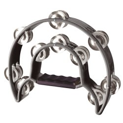 STAGG TAMBOURIN 1/2 LUNE 20 CYM,NOIR
