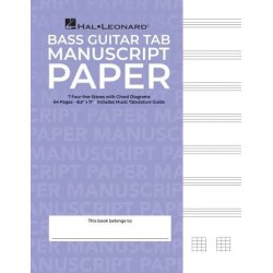 BASS GUITAR TABLATURE PAPER