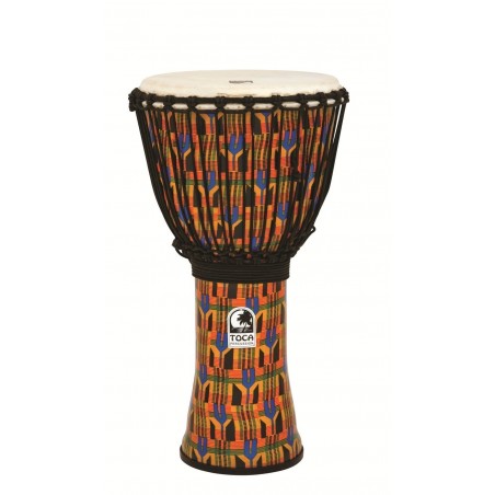 Djembe 12" TOCA Freestyle Kente Cloth - Macca Music