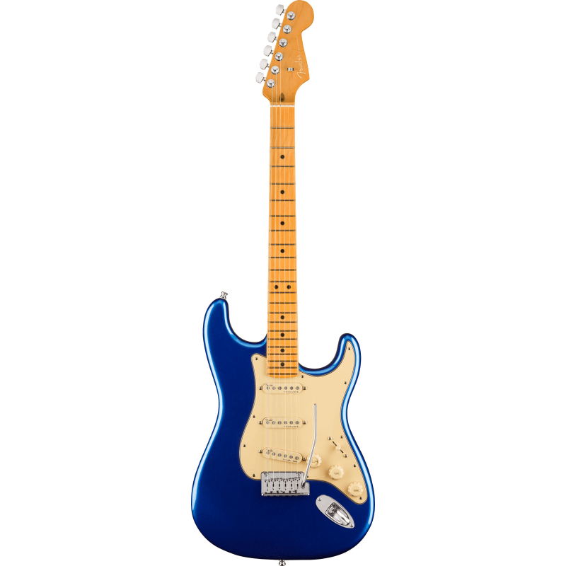 Guitare Electrique FENDER Stratocaster American Ultra MN Cobra Blue - Macca Music