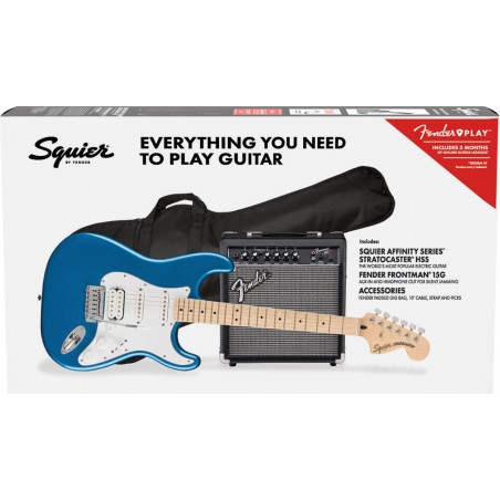 Pack guitare électrique SQUIER Affinity HSS LPB + Ampli 15W - Macca Music