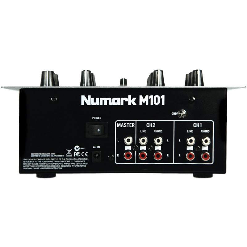 Table de mixage 2 voies NUMARK M101 - Macca Music