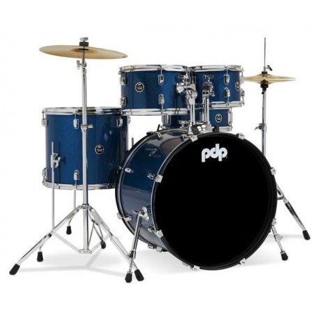 Batterie Acoustique PDP Center Stage Blue Sparkle Set - Macca Music