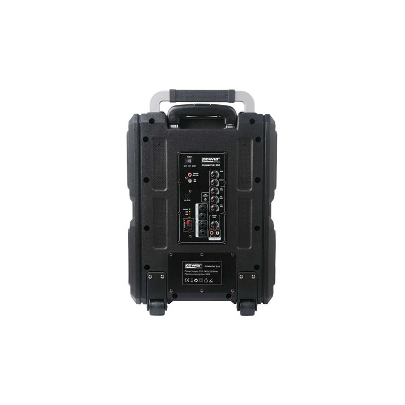 Sono Portable 250W Sur Batterie POWER ACOUSTICS + 2 Micros Main UHF - Macca Music