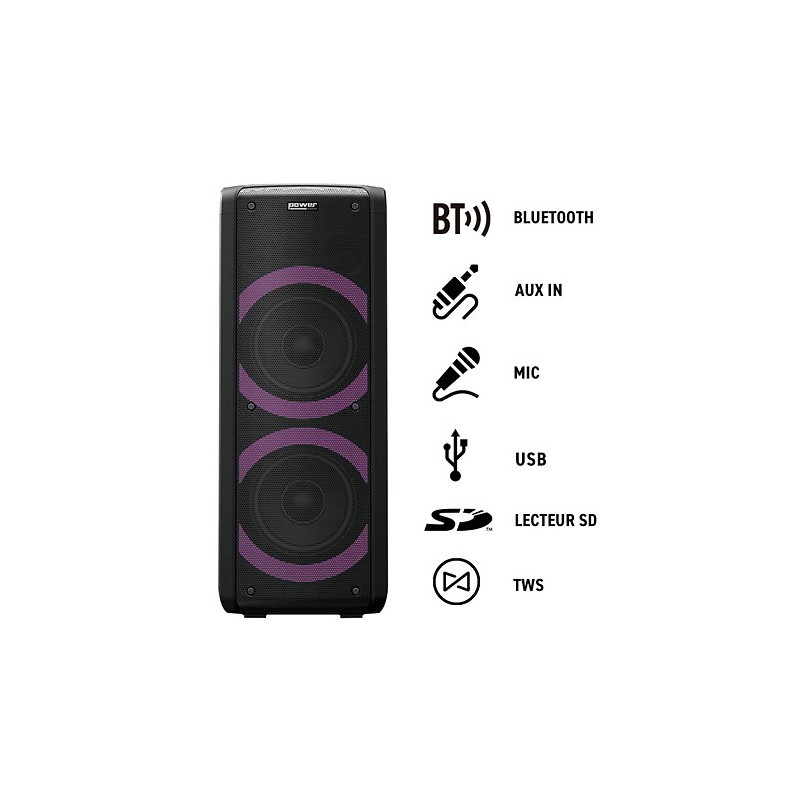 Sono portable USB/Bluetooth POWER ACOUSTICS GoFun 100 - Macca Music