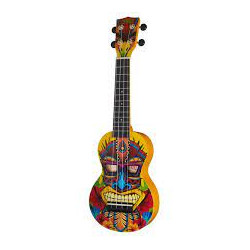 Ukulele Soprano + housse MAHALO Tiki - Macca Music