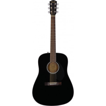 Guitare Acoustique FENDER CD-60S Dreadnought Black WN - Macca Music