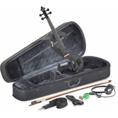 Pack Violon Electrique STAGG EVN 4/4 MBK - Macca Music