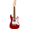 Ukulélé Electro Acoustique FENDER Fullerton Stratocaster Uke Candy Apple Red - Macca Music
