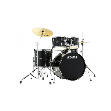 Batterie Acoustique 22" TAMA 5Pc Black Night Sparkle + Cymbales Meinl - Macca Music