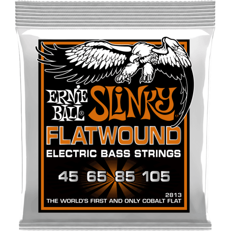 Cordes Basse ERNIE BALL Slinky Flatwound 2813 - Macca Music